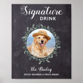 Rustikale Hunde-Bar Signatur Drinks Begleithenpost Poster (Vorne)