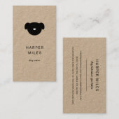 Rustikale Hunde Logo Hund Spezialist Visitenkarte (Vorne/Hinten)