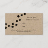 Rustikale Hundeschlittenkarte Visitenkarte (Vorderseite)