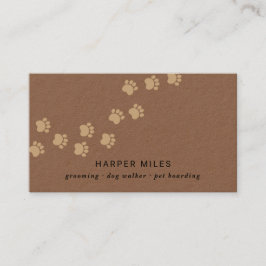 Rustikale Hundesitterpflaster Visitenkarte