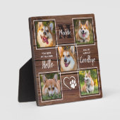 Rustikale Hundespeicherung 5 Foto-Collage für Haus Fotoplatte (Vorderseite)