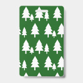 Rustikale Hütte & Bäume | Camp Counselor Ausweis (Rückseite)