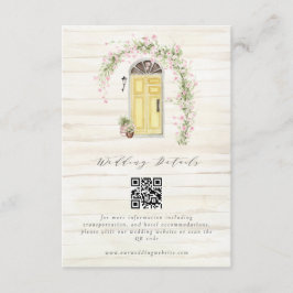 Rustikale Hütte Garden Hochzeiten Details Begleitkarte