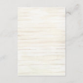 Rustikale Hütte Garden Hochzeiten Details Begleitkarte (Rückseite)