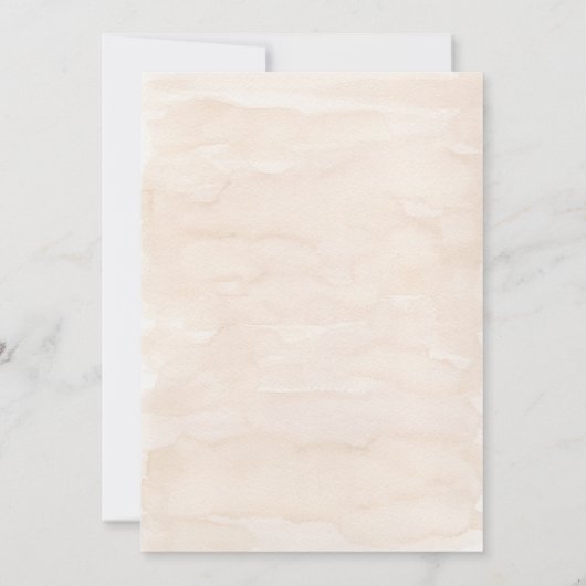 Rustikale Hütte Garden Wedding Einladung (Rückseite)