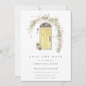 Rustikale Hütte Garden Wedding Save the Date Einladung (Vorderseite)