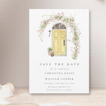 Rustikale Hütte Garden Wedding Save the Date