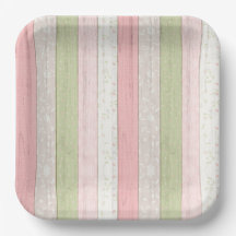 Rustikale Hütte Grün und Rosa Blumenholz Chic