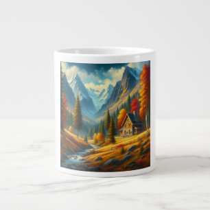 Rustikale Hütte, Herbst Jumbo-Tasse