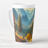 Rustikale Hütte, Herbst Milchtasse (Linke Ecke)