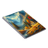 Rustikale Hütte, Herbst Notizblock (Rechte Seite)