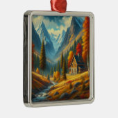 Rustikale Hütte, Herbst Ornament Aus Metall (Rechts)