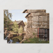 Rustikale Hütte Hochzeitseinladungen Einladung (Vorne/Hinten)