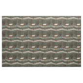 Rustikale Hütte in der verschneiten Waldlandschaft Stoff (Fat Quarter (45,7 x 55,9 cm))