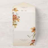 Rustikale Hütte Kernfall-Wildblumen All In One Einladung (Außenbereich)