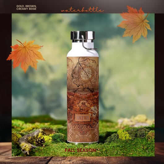 Rustikale Hütte Kupfer Brot Abstraktes Wasser Flas Trinkflasche