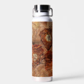 Rustikale Hütte Kupfer Brot Abstraktes Wasser Flas Trinkflasche (Rückseite)