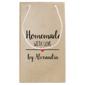 Rustikale Hütte mit Liebe kraft kleine Geschenktüt Geschenktüte (Rückseite)