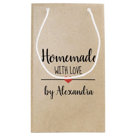 Rustikale Hütte mit Liebe kraft kleine Geschenktüt Kleine Geschenktüte (Rückseite)