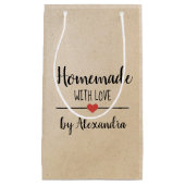 Rustikale Hütte mit Liebe kraft kleine Geschenktüt Kleine Geschenktüte (Vorderseite)