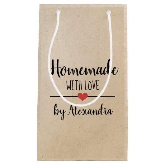 Rustikale Hütte mit Liebe kraft kleine Geschenktüt Kleine Geschenktüte (Vorderseite)