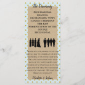 Rustikale Hütte Rose Hochzeit Suite Bridal Zeremon Programm (Rückseite)