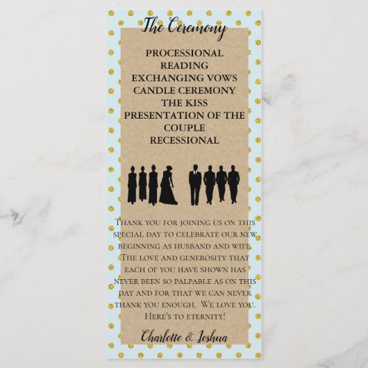 Rustikale Hütte Rose Hochzeit Suite Bridal Zeremon Programm (Rückseite)