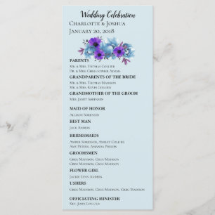 Rustikale Hütte Rose Hochzeit Suite Bridal Zeremon Programm