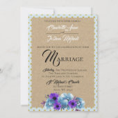 Rustikale Hütte Rose Hochzeitsfeier Einladung (Rückseite)