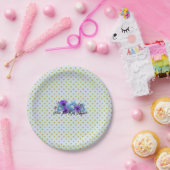 Rustikale Hütte Rose Hochzeitssuite Empfang Party Pappteller (Party)