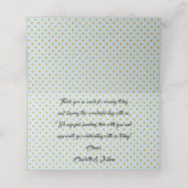 Rustikale Hütte Rose Hochzeitssuite Thankyou Escor Platzkarte (Innenseite Aufgefaltet)