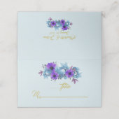 Rustikale Hütte Rose Hochzeitssuite Thankyou Escor Platzkarte (Außenseite Aufgefaltet)