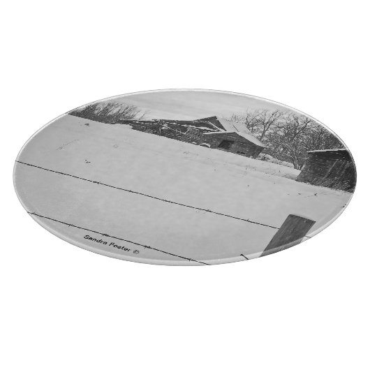 Rustikale Hütten 12" Cutting Board Schneidebrett (Ecke)