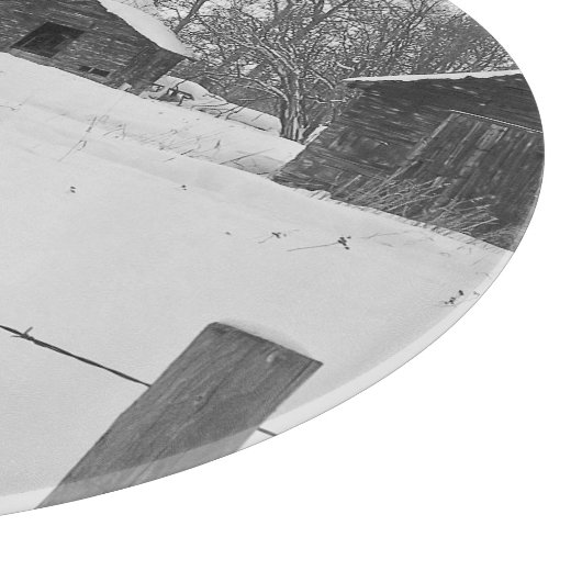 Rustikale Hütten 12" Cutting Board Schneidebrett (Ecke)