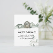 Rustikale Hüttengebirge, die wir bewegt haben | An Ankündigungspostkarte (Stehend Vorderseite)