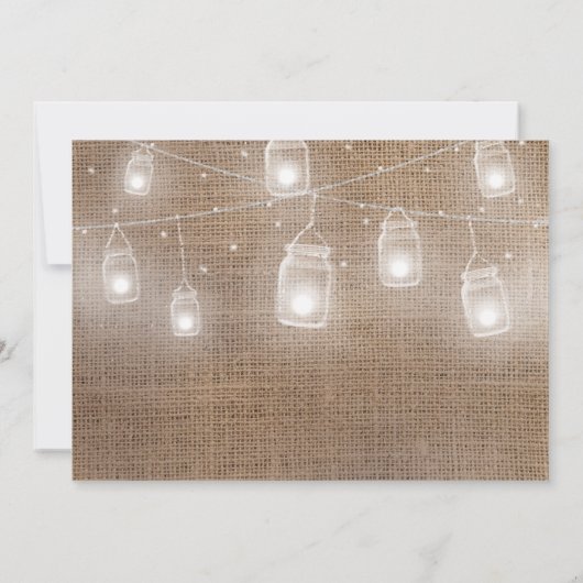 Rustikale I DO GRILLEN Foto Engagement Partei Einladung (Rückseite)