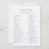 Rustikale Illustrierte Hochzeit Einladung (Rückseite)