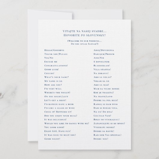 Rustikale Illustrierte Hochzeit Einladung (Rückseite)