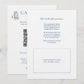 Rustikale Illustrierte Hochzeit Einladung (Vorne/Hinten)