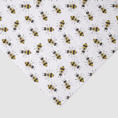 Rustikale Illustrierte Hummelspende Seidenpapier (Detail)