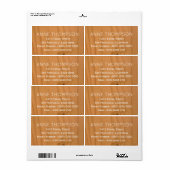 rustikale Imitate aus hellem Holz mit Namen (Vorne)