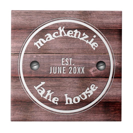 Rustikale Imitate aus Holz Fliese (Vorderseite)