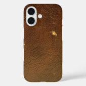 Rustikale Imitate Braunleder Case-Mate iPhone Hülle (Rückseite)