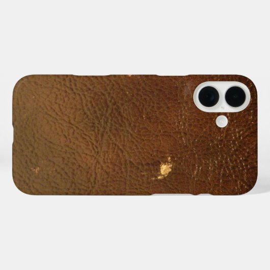 Rustikale Imitate Braunleder Case-Mate iPhone Hülle (Rückseite (Horizontal))