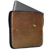 Rustikale Imitate Braunleder Laptopschutzhülle (Vorne Rechts)