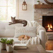 Rustikale Imitate Burlap Calligrafy Familienname P