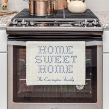 Rustikale Imitate Cross-Stitch Zuhause Sweet Zuhau