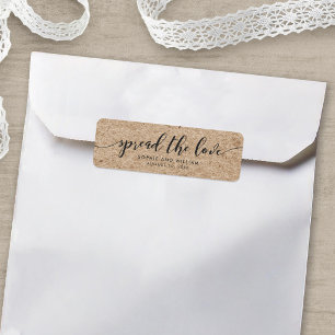 Rustikale Imitate, die das Liebe-Hochzeitslabel ve