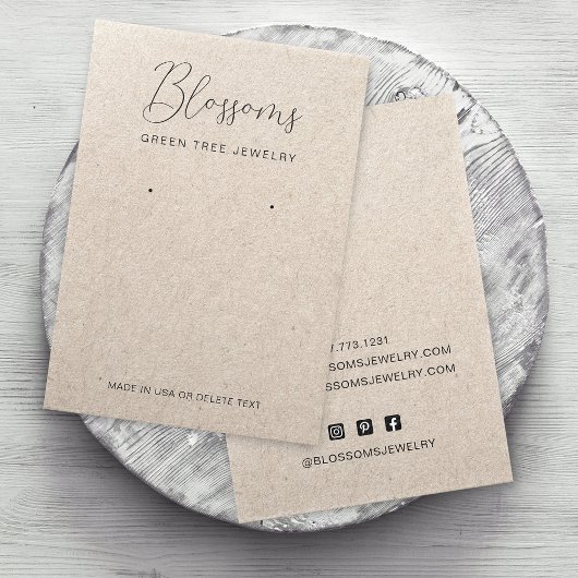 Rustikale Imitate, die eine Papierersatzkarte mit 