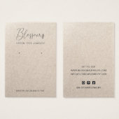 Rustikale Imitate, die eine Papierersatzkarte mit (Vorne & Hinten)